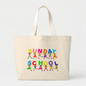 zondagsschool grote tote bag (Voorkant)
