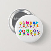 zondagsschool ronde button 5,7 cm (Voorkant /achterkant)