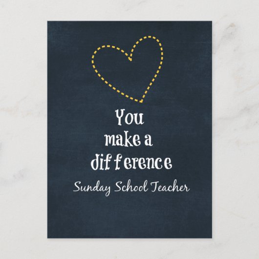 Zondagsschoolleraren Briefkaart (Voorkant)