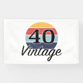 zondagszonsondergang 40e verjaardag spandoek (Horizontaal)