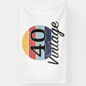  zondagszonsondergang 40e verjaardag spandoek (Verticaal)