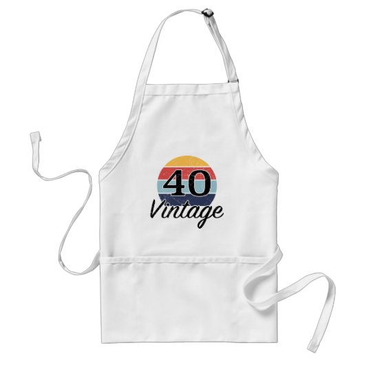 zondagszonsondergang 40e verjaardag standaard schort (Voorkant)