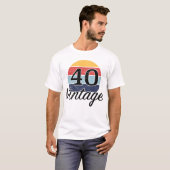  zondagszonsondergang 40e verjaardag t-shirt (Voorkant volledig)