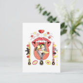 Zonde ritpper uitgang en ingang briefkaart (Staand voorkant)