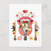 Zonde ritpper uitgang en ingang briefkaart (Voorkant)