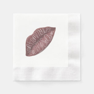 "Zonde van mijn lippen" R+J citeren servetten