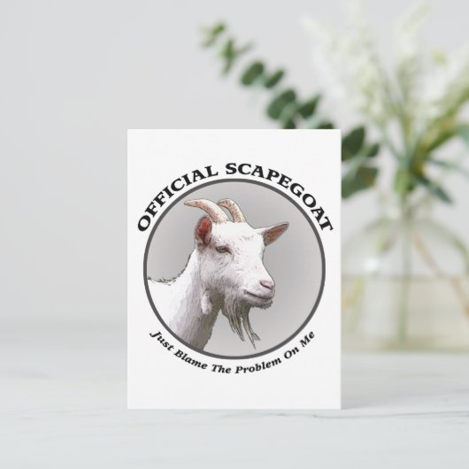 zondebok briefkaart (Staand voorkant)