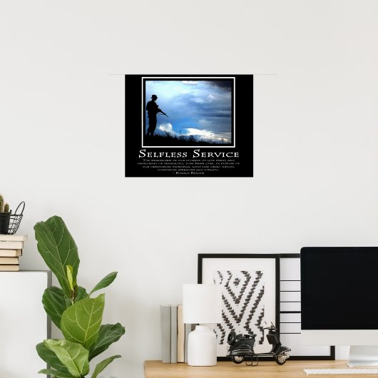 Zondeloze service poster (Thuiskantoor)