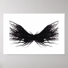Zonden en Deugden Abstracte Zwarte Alcohol Inkt Ku Poster