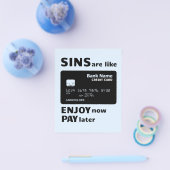 Zonden zijn als creditcards   flyer (Enkel)
