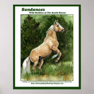 Zondenen Wilde Stallion van de Zuid-Steenen Poster