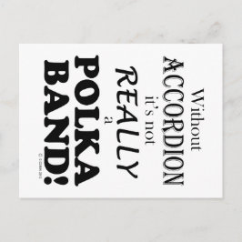 Zonder accordeon - polaire band briefkaart