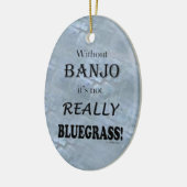 Zonder Banjo — Blaegrass Ceramic Ornament (Links)