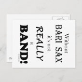 Zonder Bari Sax - Band Briefkaart (Voorkant / Achterkant)