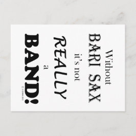 Zonder Bari Sax - Band Briefkaart