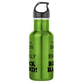 Zonder bas - Rock Band Waterfles (Voorkant)