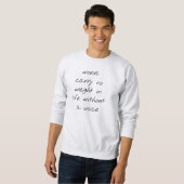 Zonder Basis Sweatshirt van de Man van de Stem (Voorkant volledig)