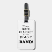 Zonder bass Clarinet - Band Bagagelabel (Voorkant verticaal)