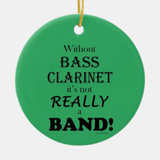 Zonder bass Clarinet - Band Ceramic Ornament (Voorkant)