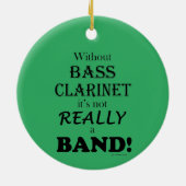Zonder bass Clarinet - Band Ceramic Ornament (Achterkant)