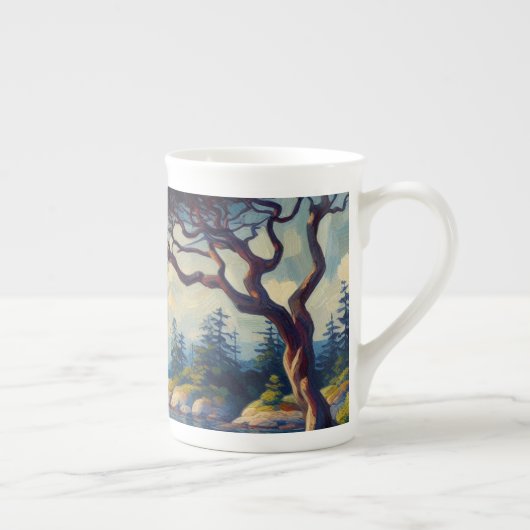 Zonder Bedrijf in Hornby - Impressionistische Schi Porselein Kop (Rechts)