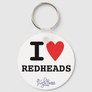 Zonder bliksem ik Heart RedheadSleutelhanger Sleutelhanger