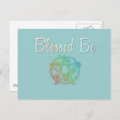 Zonder bloeddruk met  hartpentakel briefkaart (Voorkant / Achterkant)