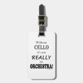 Zonder Cello - Orchestra Bagagelabel (Voorkant verticaal)