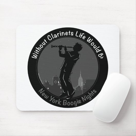 Zonder Clarinets zou het leven van B-Flat Muismat (Met muis)