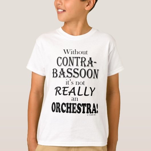 Zonder Contrabasson - Orchestra T-shirt (Voorkant)