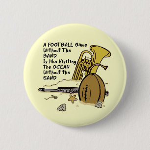 Zonder de band ronde button 5,7 cm
