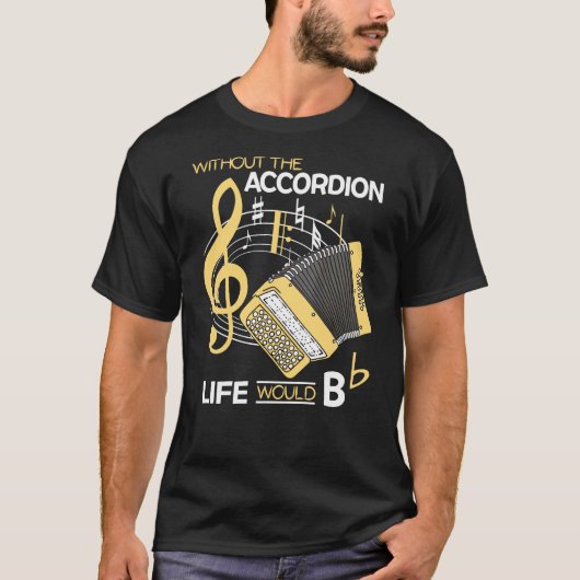 Zonder de Button accordeon T-shirt (Voorkant)