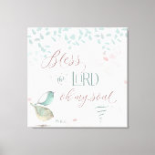 Zonder de Heer - PS 103:1 Canvas Afdruk (Voorkant)