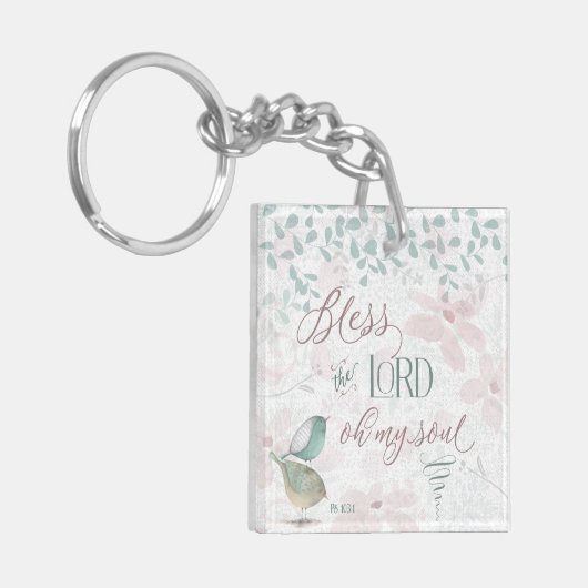 Zonder de Heer - PS 103:1 Sleutelhanger (Voorkant Links)