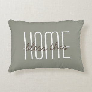 Zonder deze Home Quote Olive Green Decorative Accent Kussen