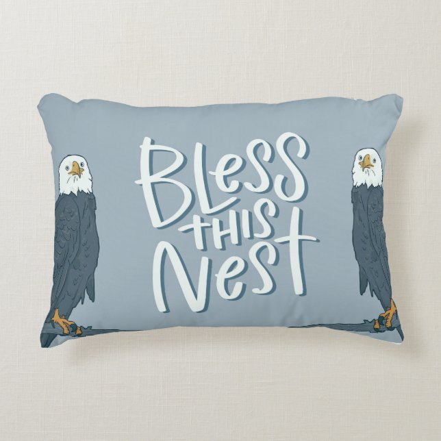 Zonder deze Nest SWFL Eagle Cam Accent Pillow Kussen (Voorkant)