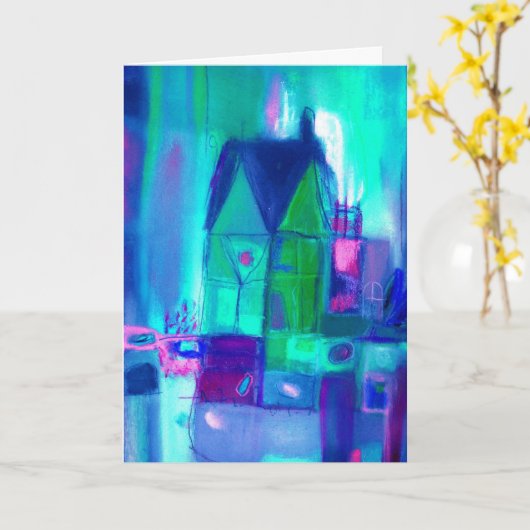 Zonder dit huis kaart (Gele Bloem)