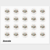 Zonder dit nestvlies van het nestvogel Baby shower Ronde Sticker (Vel)