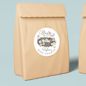 Zonder dit nestvlies van het nestvogel Baby shower Ronde Sticker