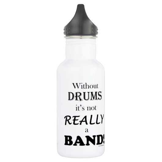 Zonder drums - band waterfles (Links)