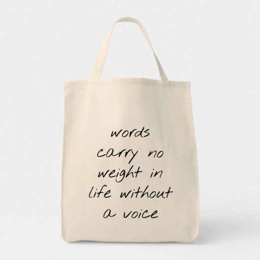 Zonder een Canvas tas van de Stem Grocery (Voorkant)