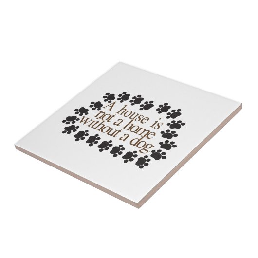 Zonder een Hond Tegeltje (Zijkant)