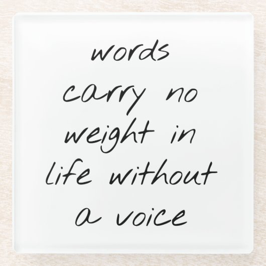 Zonder een Onderzetter van de Glasstem (Voorkant)