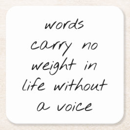 Zonder een Onderzetter voor spraakpapier