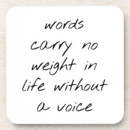 Zonder een Stem hard Onderzetter