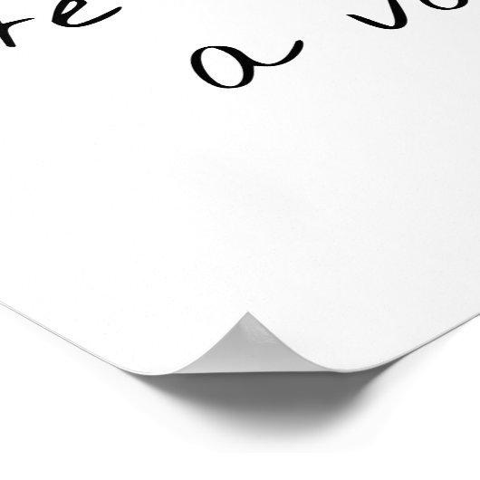 Zonder een stem Poster (Hoek)