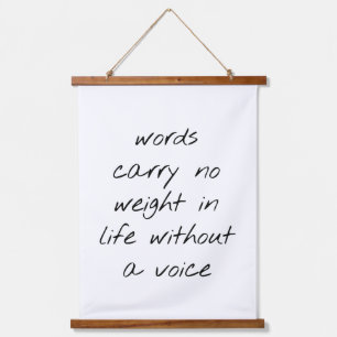 Zonder een StemHout - Opgezette Muur - Bosbouw Hangend Wandkleed