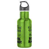 Zonder elektrische gitaar - Rock Band Waterfles (Achterkant)