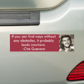 "Zonder enige belemmeringen" Che Quote Bumperstick Bumpersticker (Op auto)