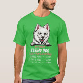 Zonder Eskimo Dog is alles een domme hondenvriend T-shirt (Voorkant)